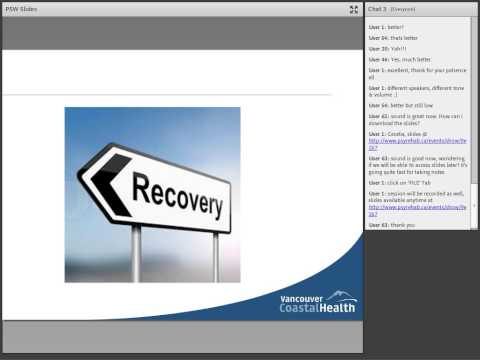 Webinar 7: BC PSR AP: Discussing Peer Services in Recovery-Oriented PSR Practice