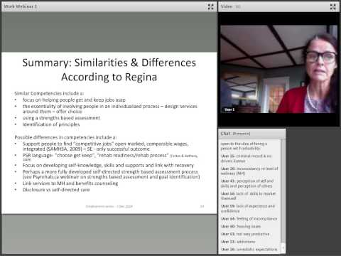 Webinar 9: BC PSR AP: Employment Series 1 – PSR and Employment Competencies