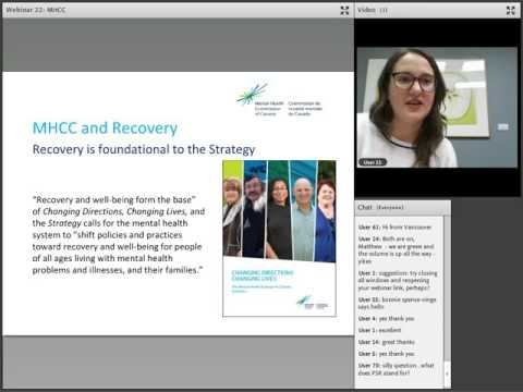 Webinar 22: Mental Health Commission of Canada’s Recovery Guidelines: Implications for Practice