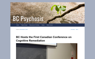 BC Hosts the First Canadian Conference on Cognitive Remediation – BC Psychosis